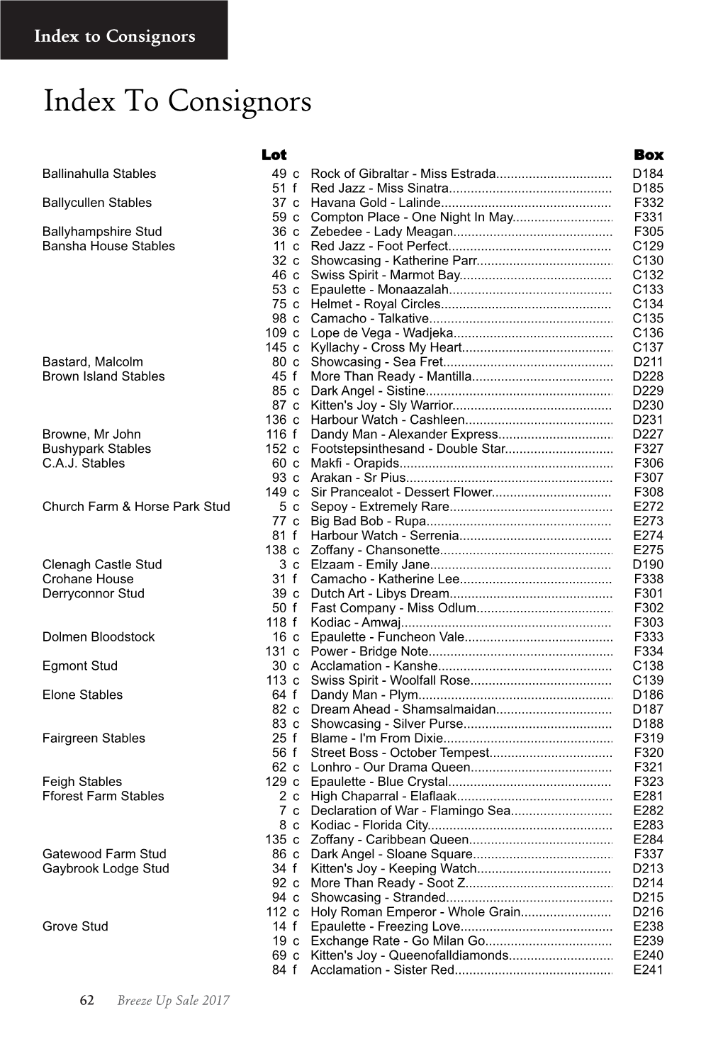 A Catalogue Page Lovingly Prepared by Weatherbys