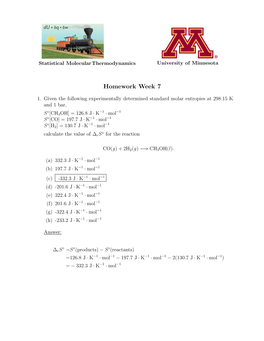 Homework Week 7