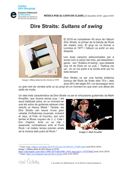 Dire Straits Sultants of Swing 2018