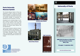 University of Pavia Pavia University Museum System