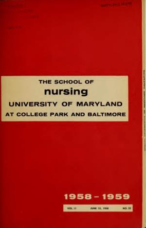 School of Nursing Catalog 1958-1960