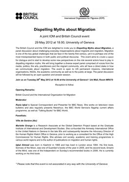 Dispelling Myths About Migration