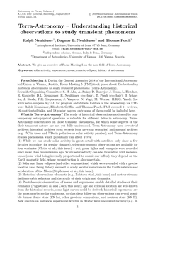 Understanding Historical Observations to Study Transient Phenomena