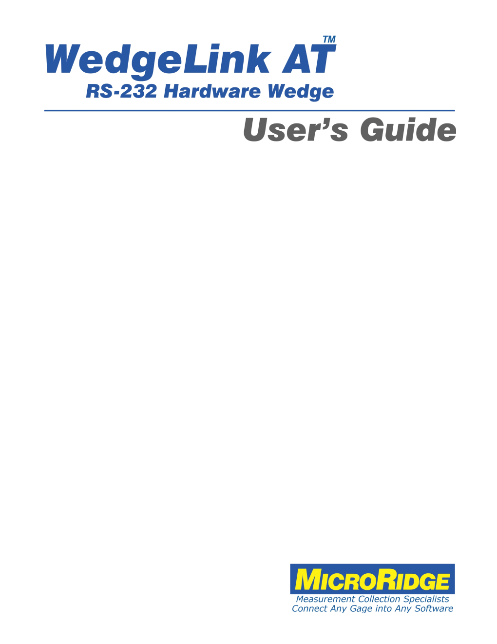 Wedgelink at User's Guide