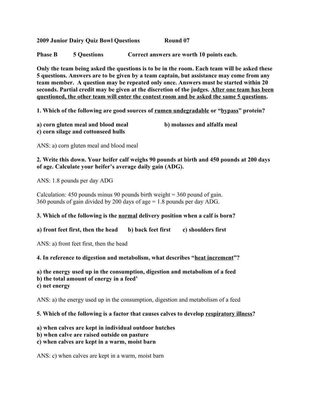 2005 Junior Dairy Quiz Bowl Questions s7