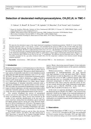 Detection of Deuterated Methylcyanoacetylene, CH $ 2