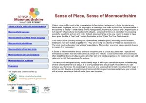 Sense of Monmouthshire
