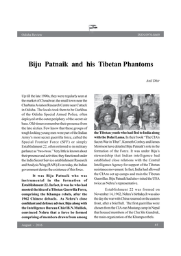 Biju Patnaik and His Tibetan Phantoms