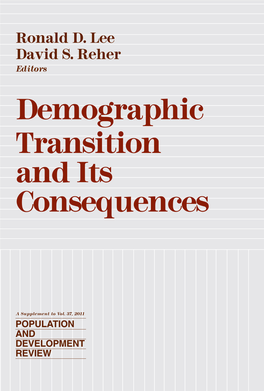 Demographic Transition and Its Consequences