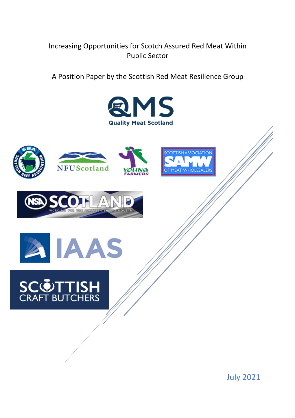 A Position Paper by the Scottish Red Meat Resilience Group