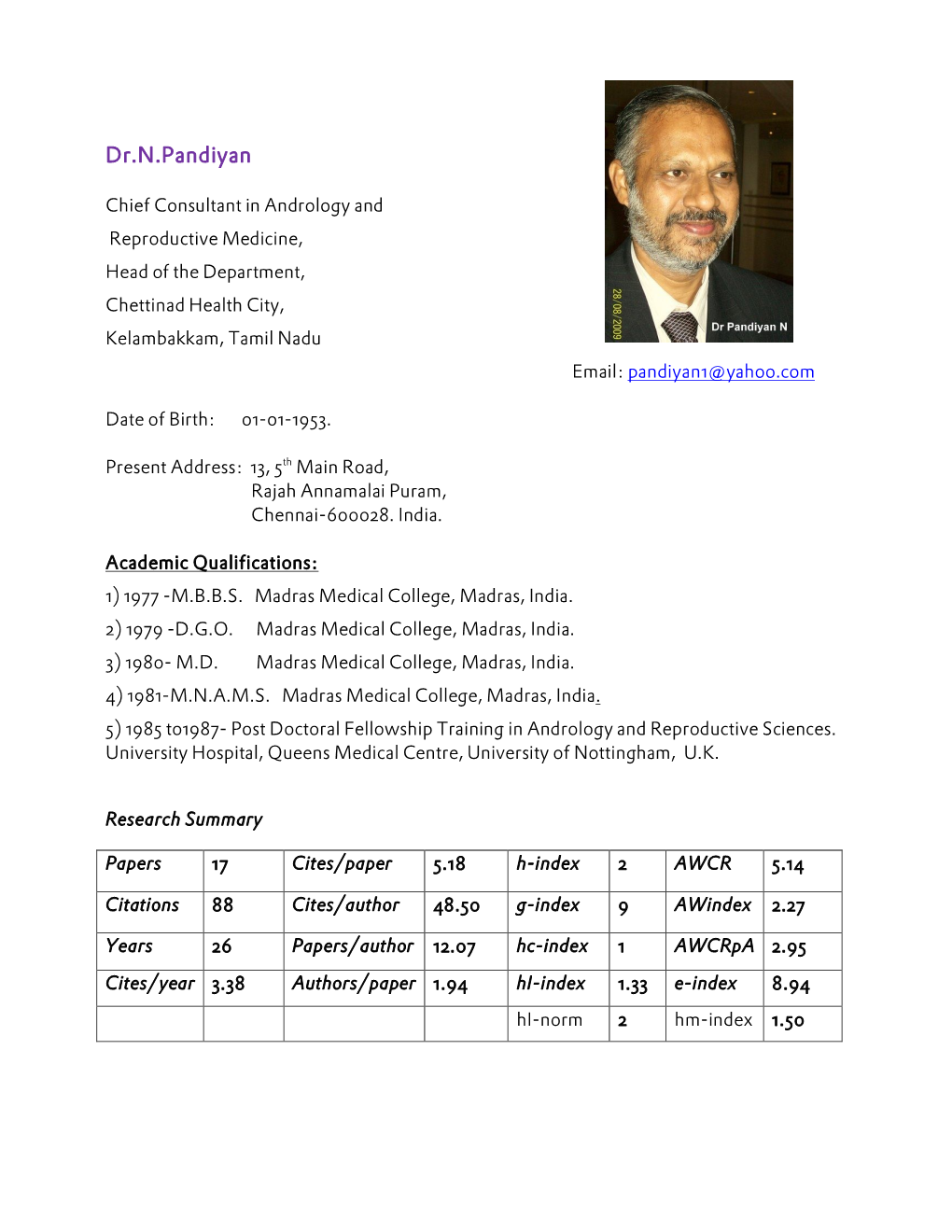 Dr.N.Pandiyan