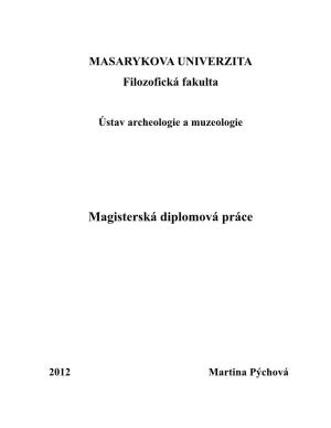 MASARYKOVA UNIVERZITA Filozofická Fakulta