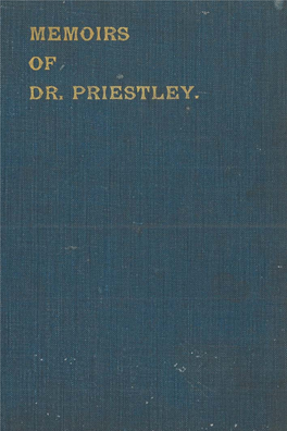 Memoirs of Dr Joseph Priestley