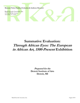 Through African Eyes: the European in African Art, 1500-Present Exhibition