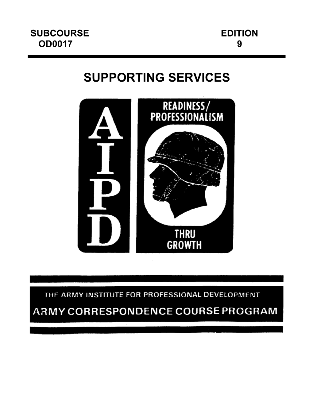 Supporting Services Supporting Services