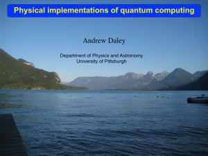 Physical Implementations of Quantum Computing