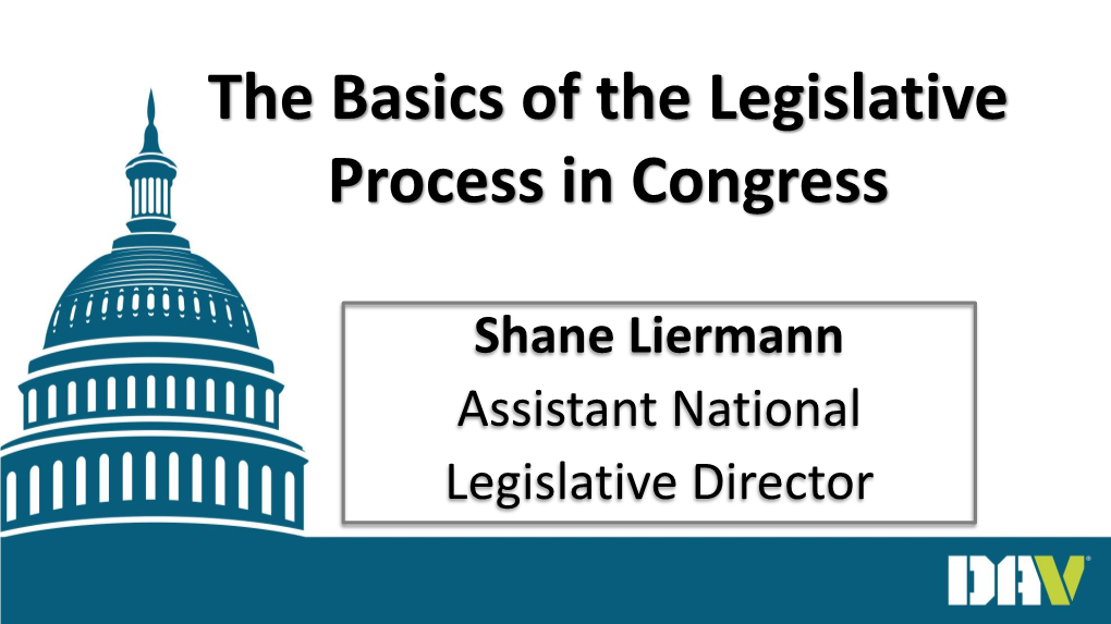 The Basics of the Legislative Process in Congress