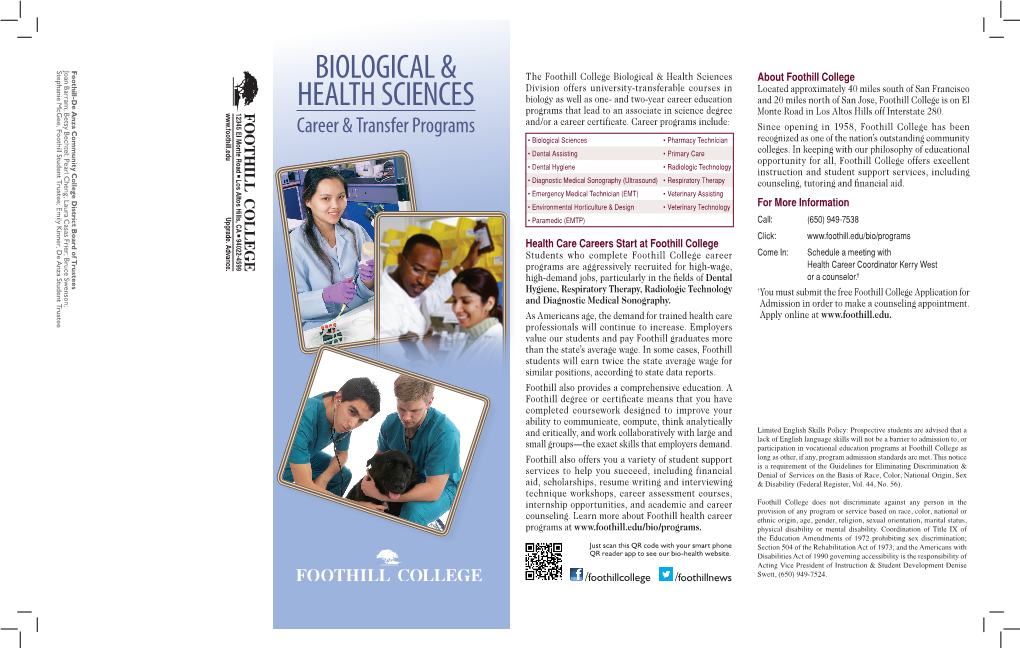 Biological & Health Sciences