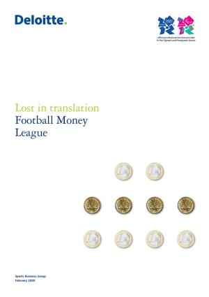 Deloitte Football Money League 2009