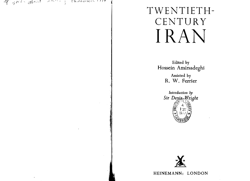 Twentieth- Century Iran
