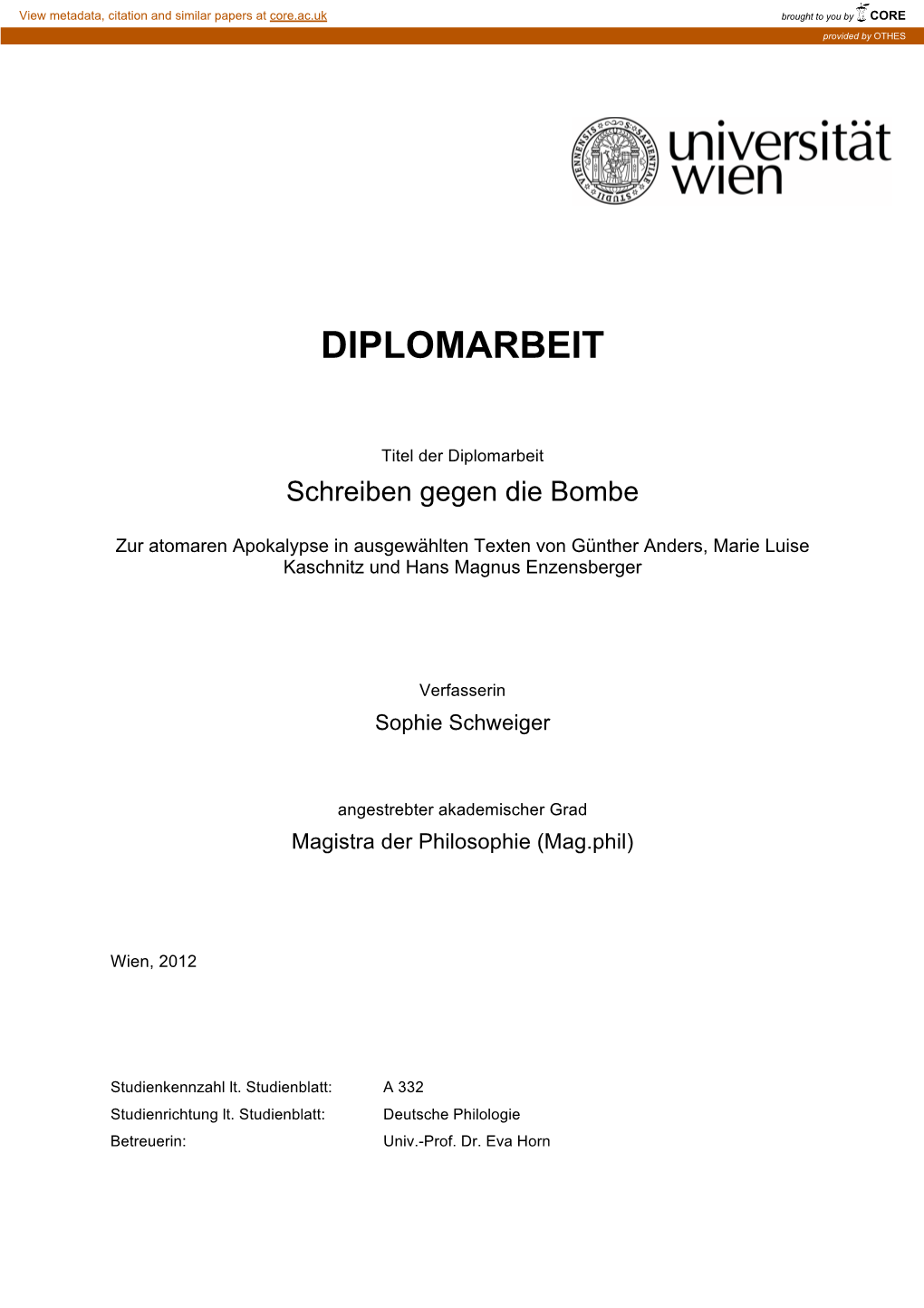 Diplomarbeit