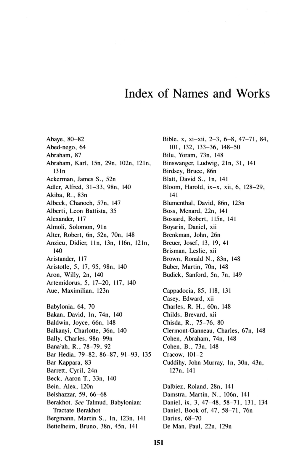 Index of Names and Works