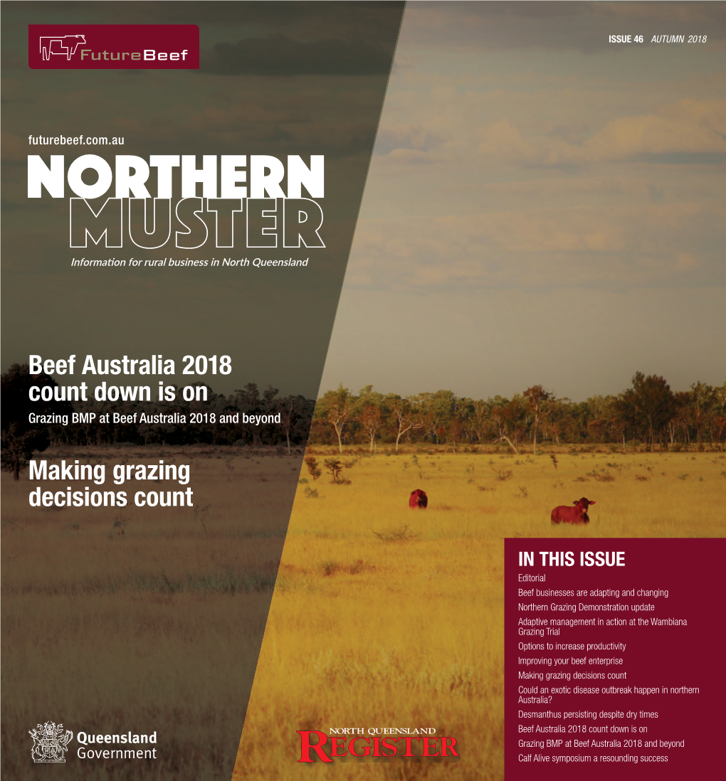 NORTHERN Information for Rural Business in North Queensland ISSUE 46 AUTUMN 2018