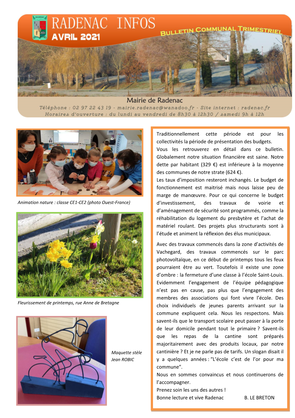 Bulletin D'avril 2021