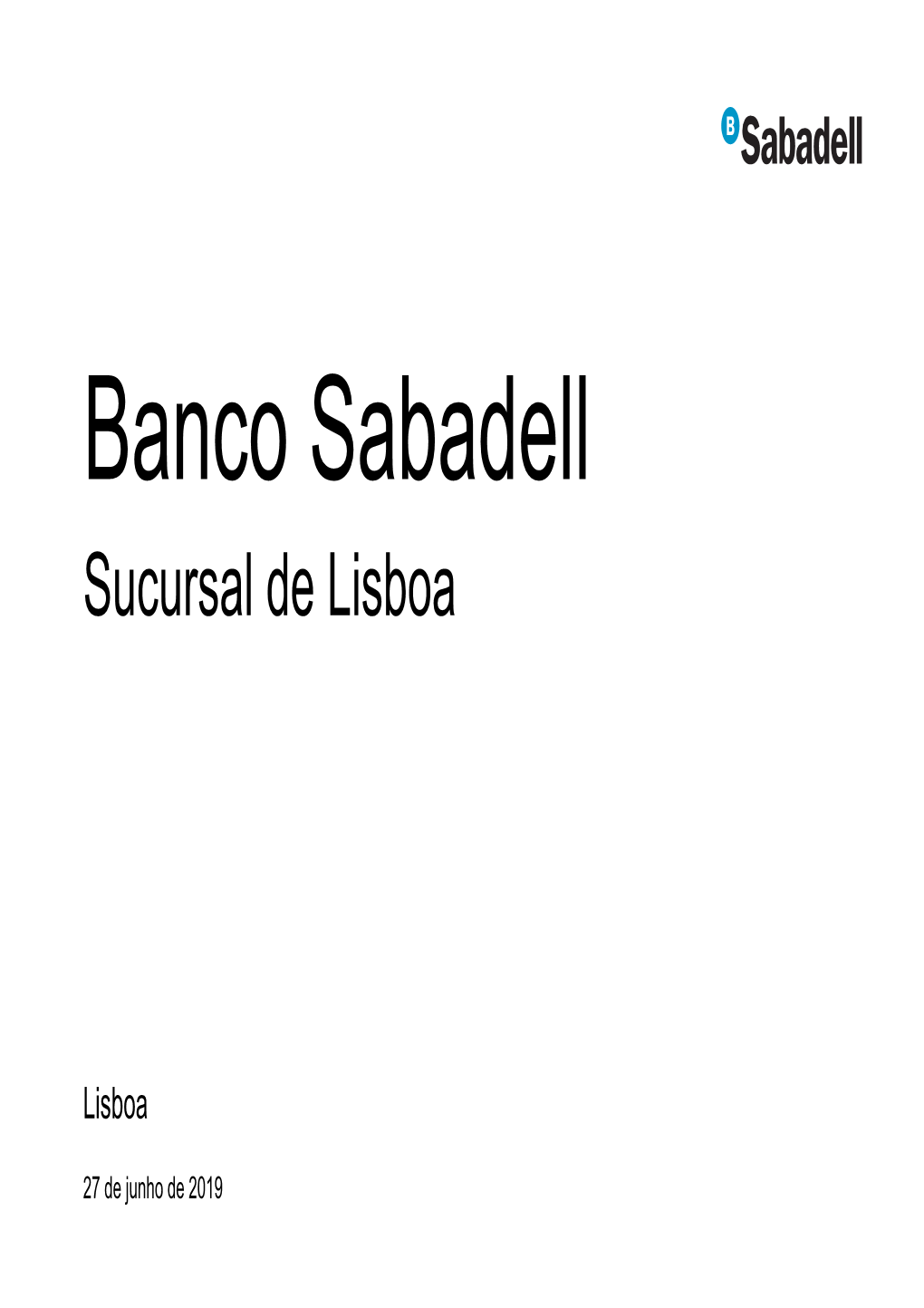 Banco Sabadell Sucursal De Lisboa