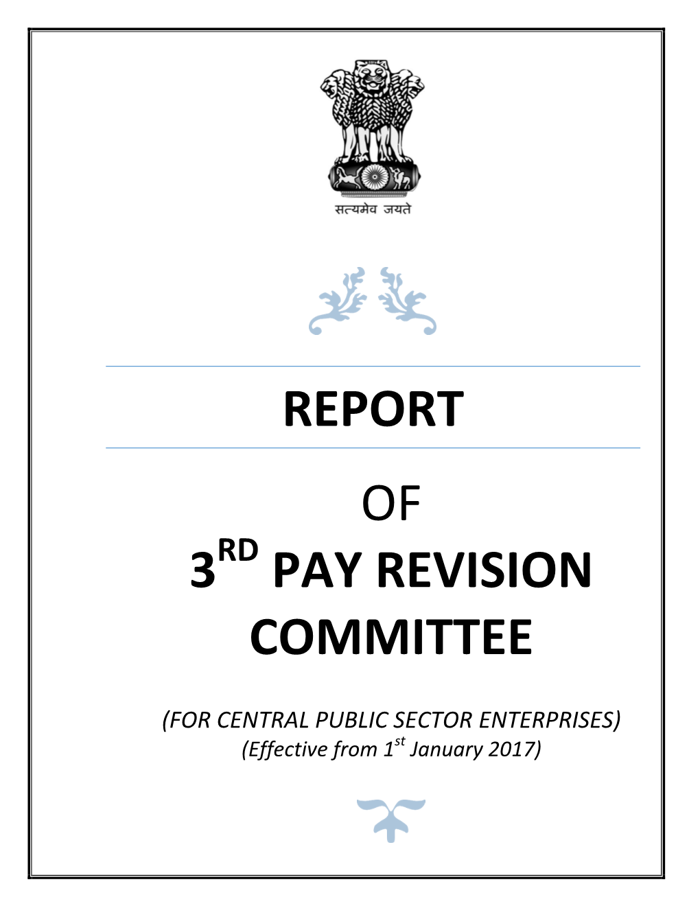 Report of 3 Pay Revision Committee