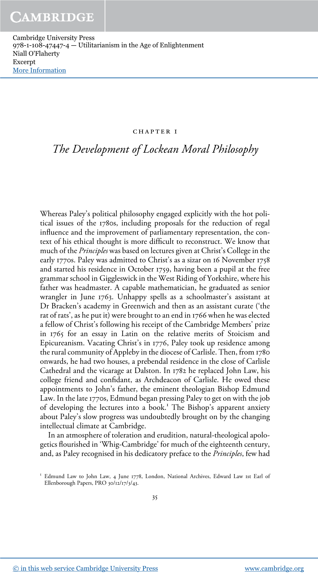 The Development of Lockean Moral Philosophy