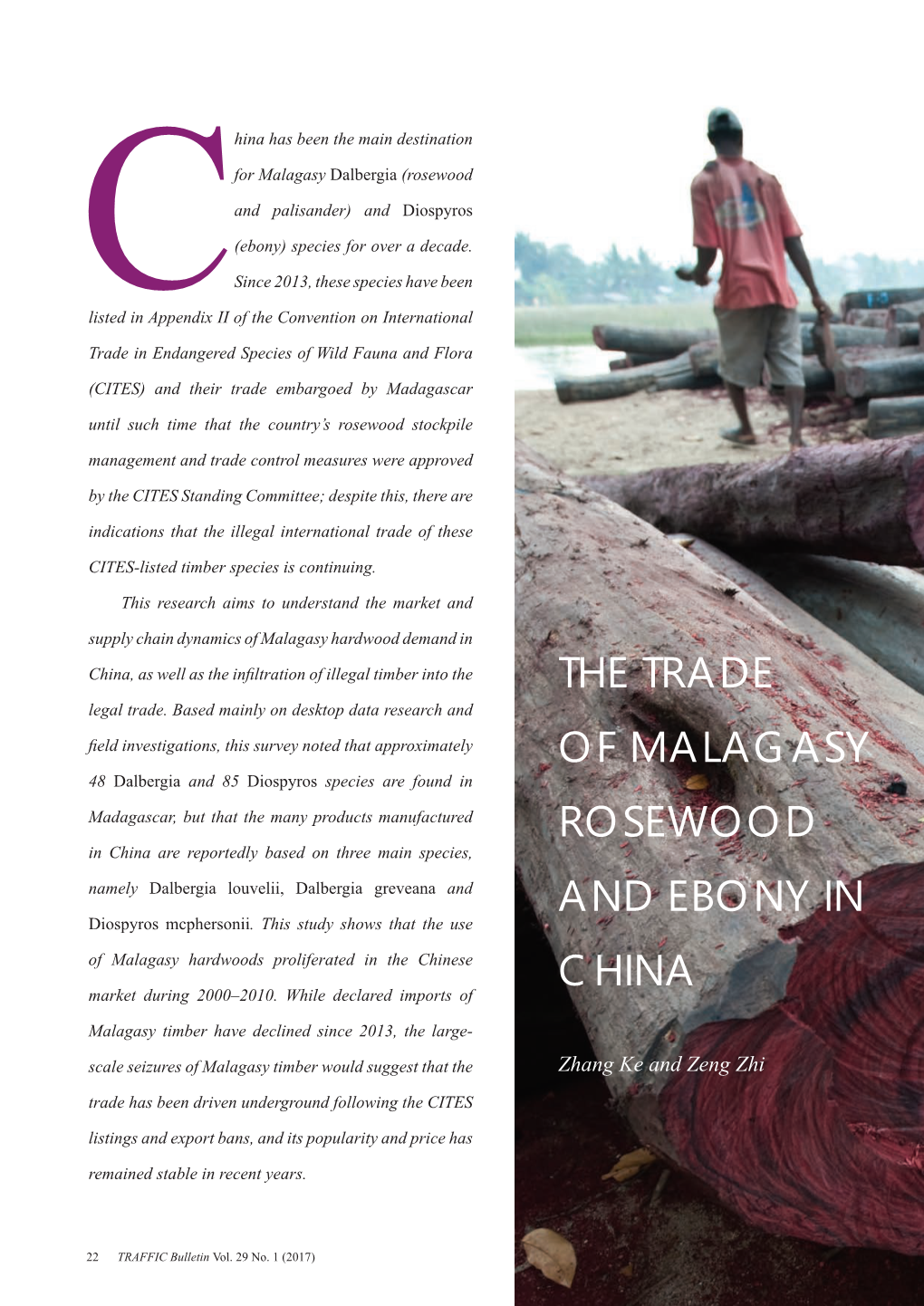 The Trade of Malagasy Rosewood and Ebony in China