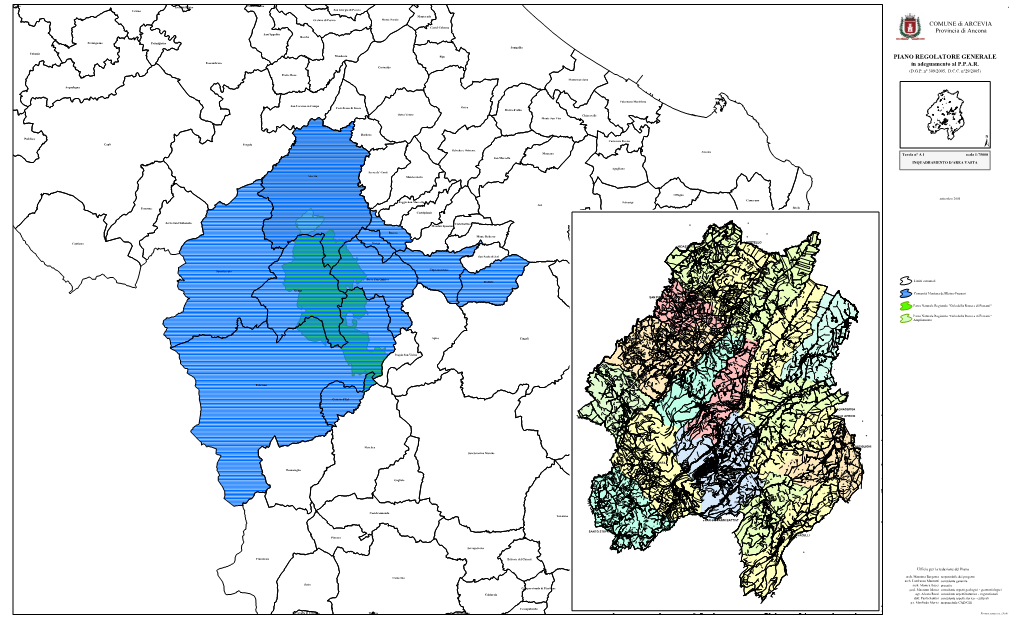 INQUADRAMENTO D'area VASTA Agugliano Serra De' Conti Arcevia Montecarotto