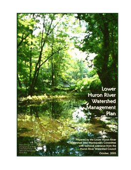 Lower Huron River Watershed Management Plan TABLE of CONTENTS