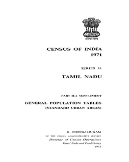 General Population Tables ( Standard Ursan Area )