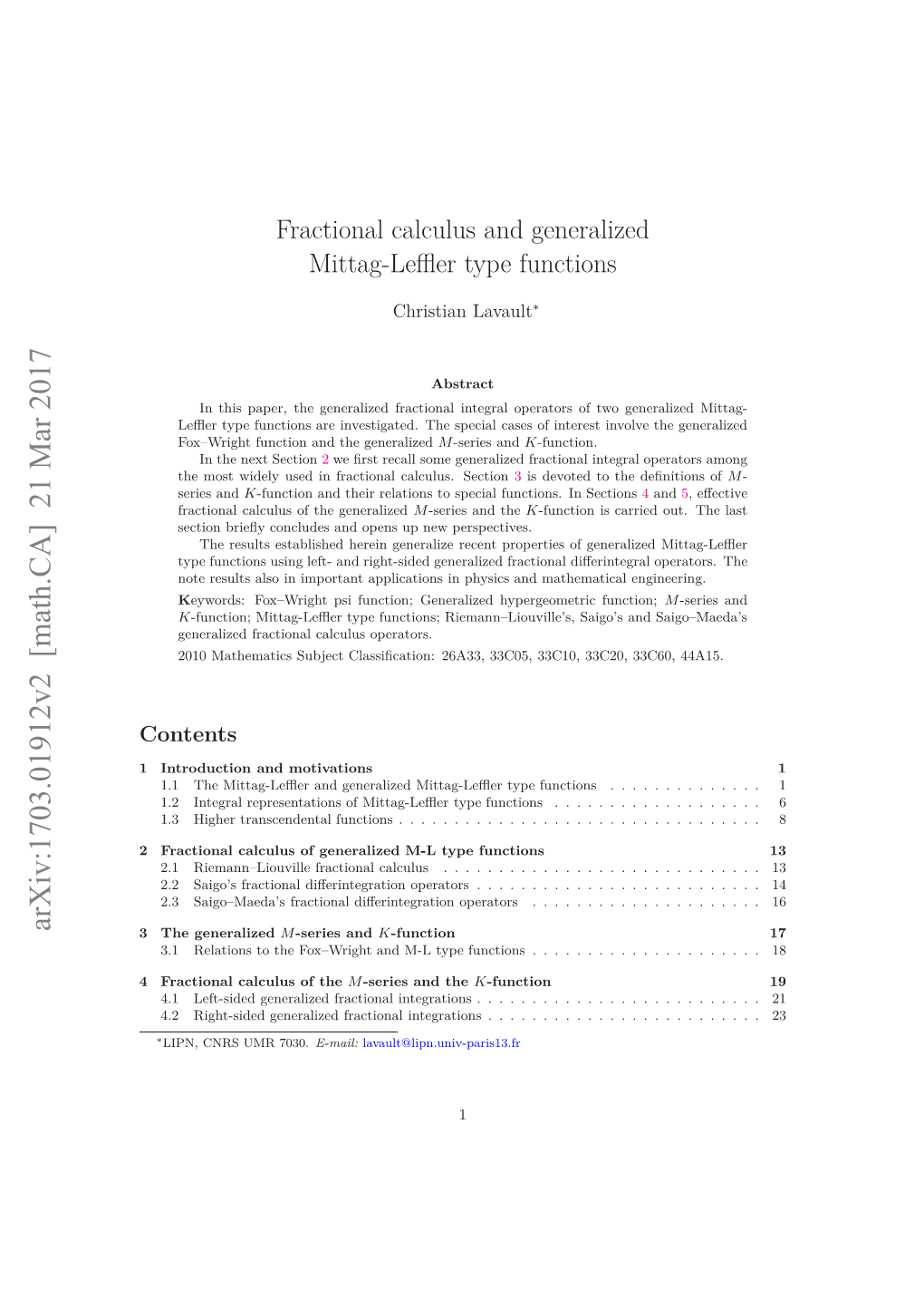 Fractional Calculus and Generalized Mittag-Leffler Type Functions