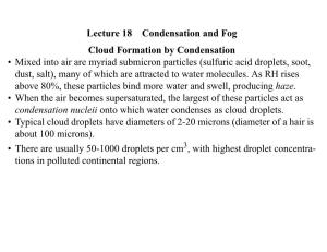 Lecture 18 Condensation And
