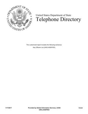 Department of State Key Officers List