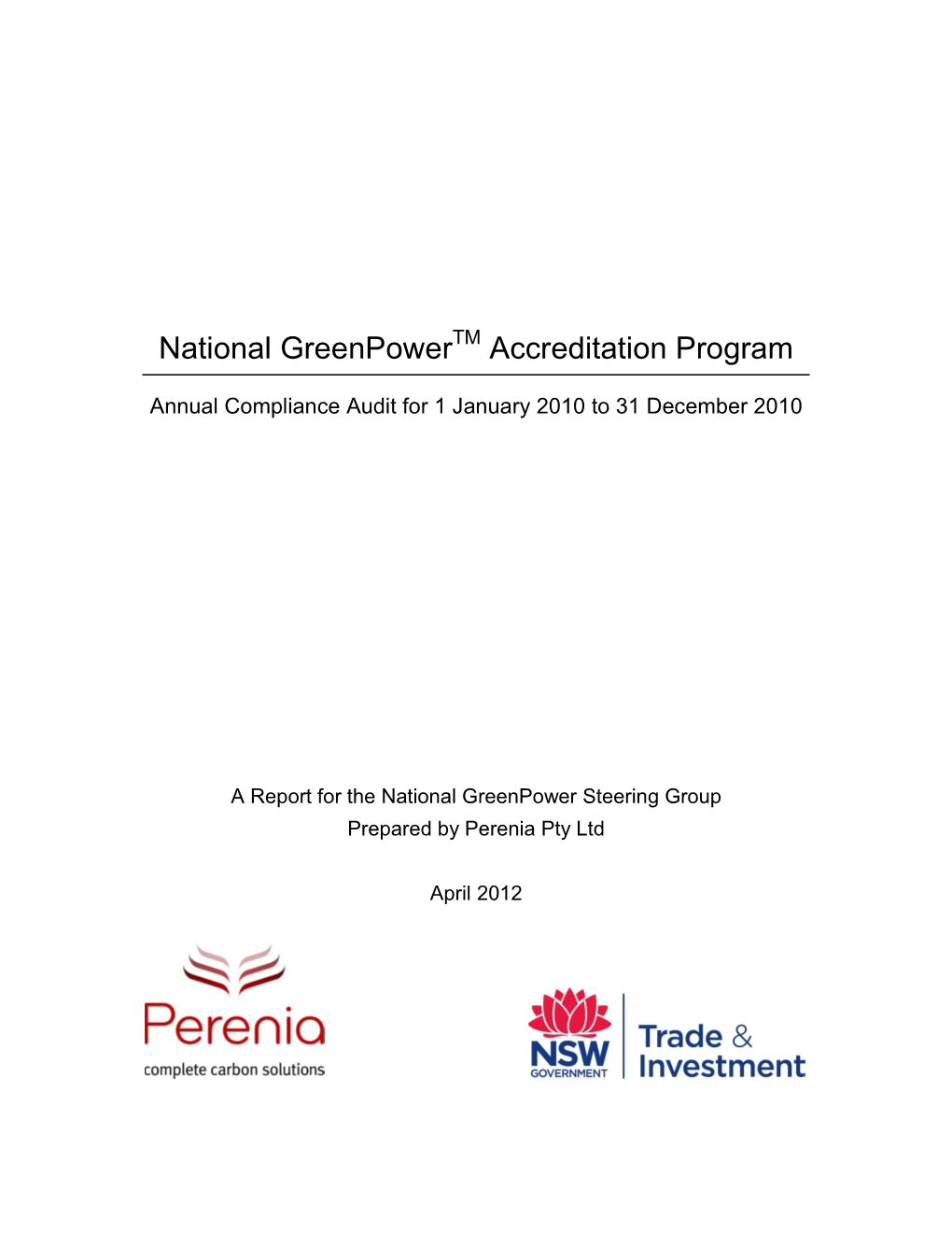 Greenpower 2010 Annual Audit Report FINAL.Pdf