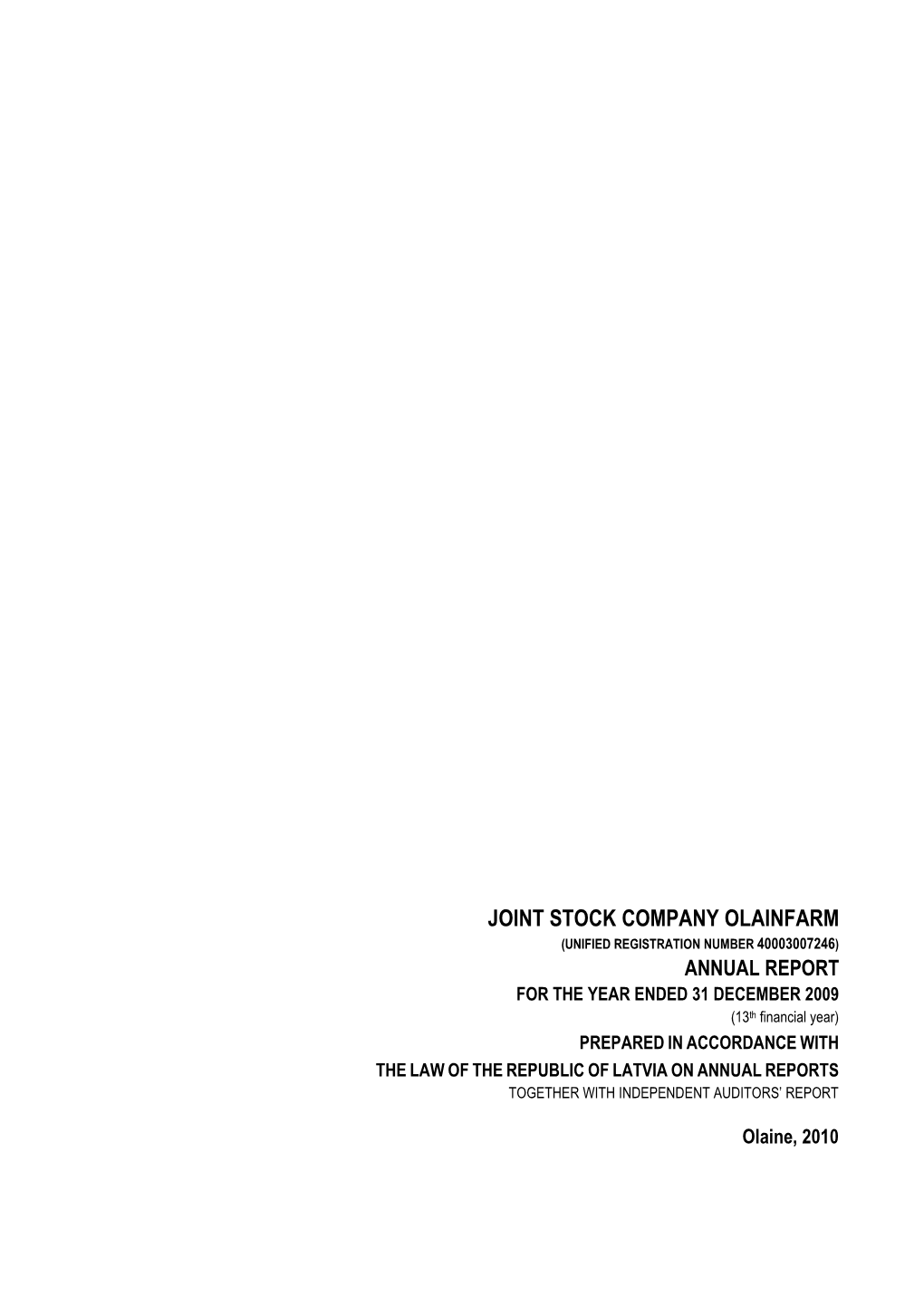 Joint Stock Company Olainfarm