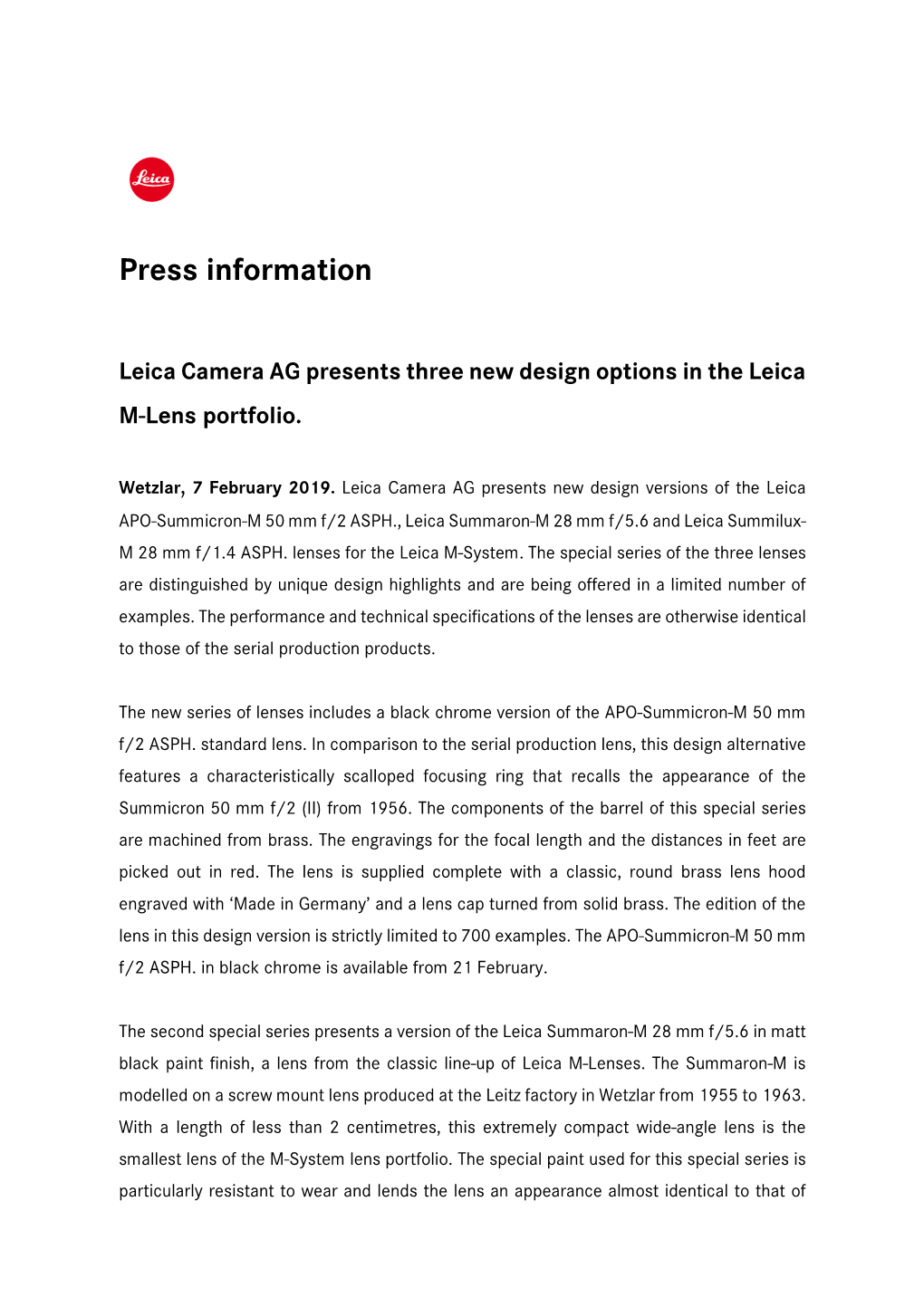 Press Information