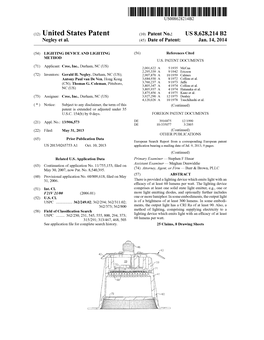 (12) United States Patent (10) Patent No.: US 8,628,214 B2 Negley Et Al