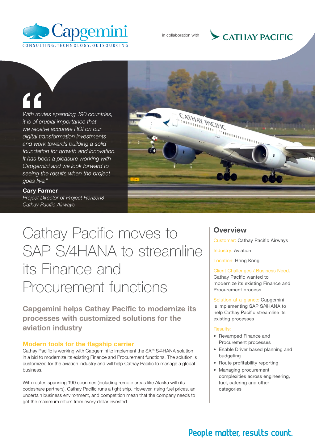 Cathay Pacific Moves To