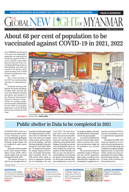 About 68 Per Cent of Population to Be Vaccinated Against COVID-19 in 2021, 2022