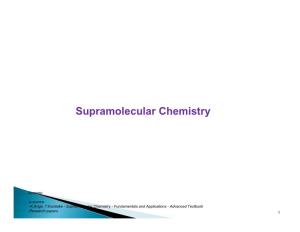 Supramolecular Chemistry Supramolecular Chemistry