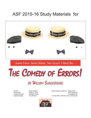 The Comedy of Errors! by William Shakespeare