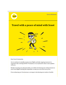 Travel with a Peace of Mind with Scoot Scoot