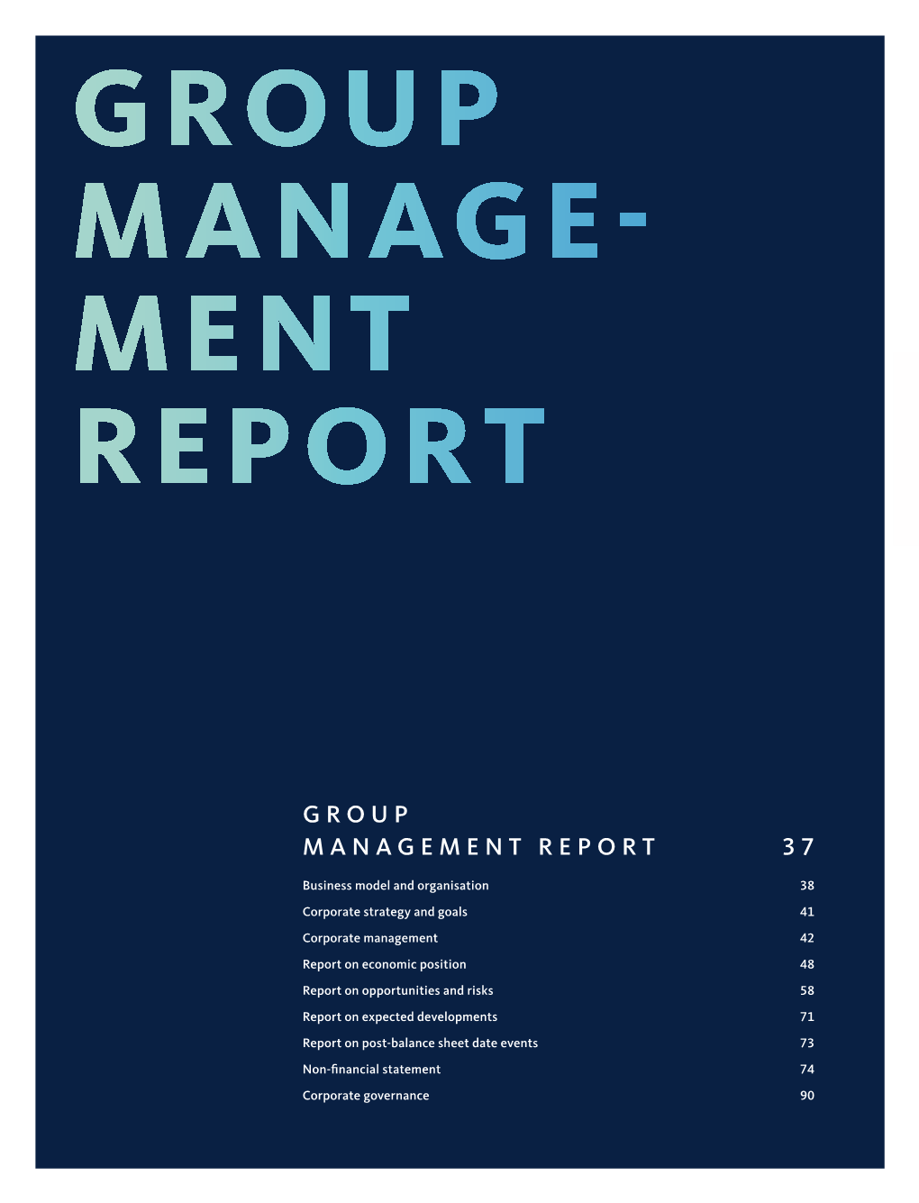 Group Management Report 37