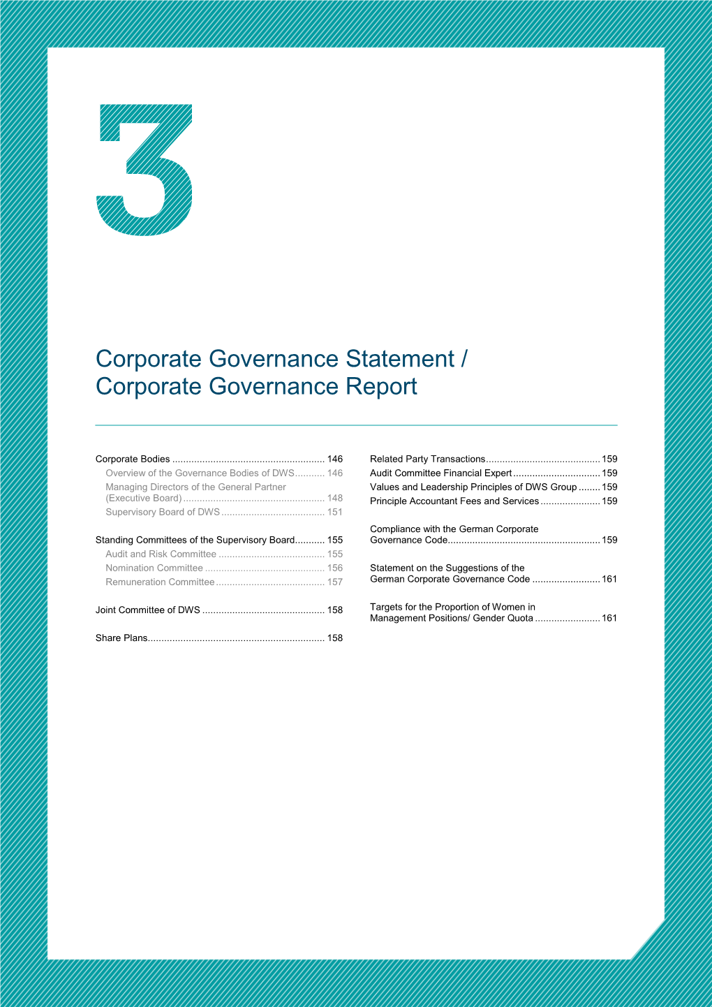 Corporate Governance Statement / Corporate Governance Report