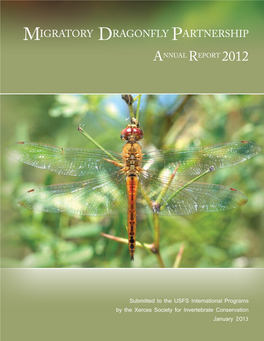 Migratory Dragonfly Partnership Annual Report 2012